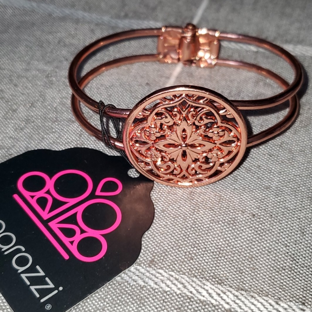 NWT/ Copper Mandala Hinge Bracelet